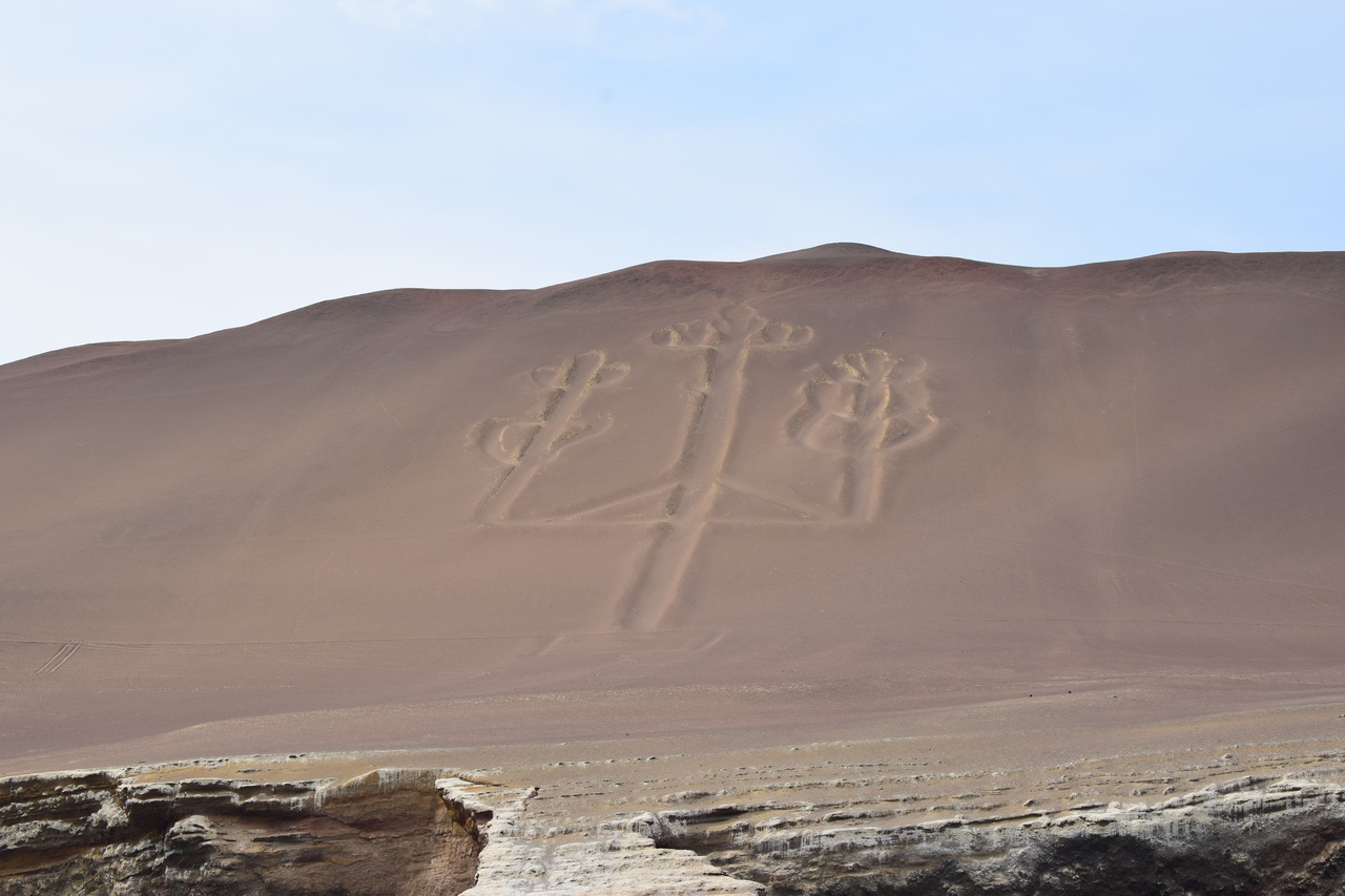Paracas no Peru candelabro em paracas no peru