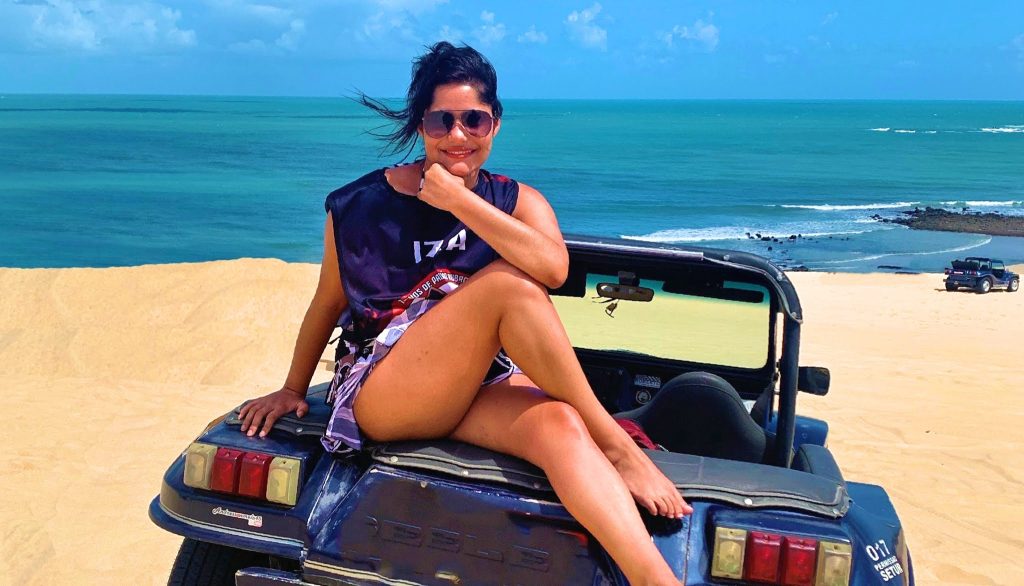buggy na praia em Natal