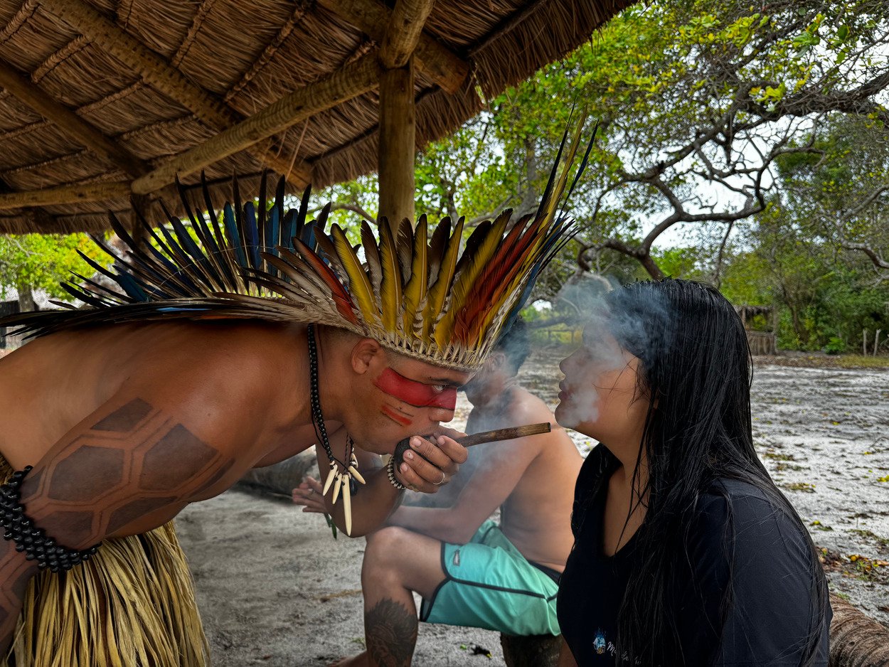 ritual oca de aldeia indigena na paraiba