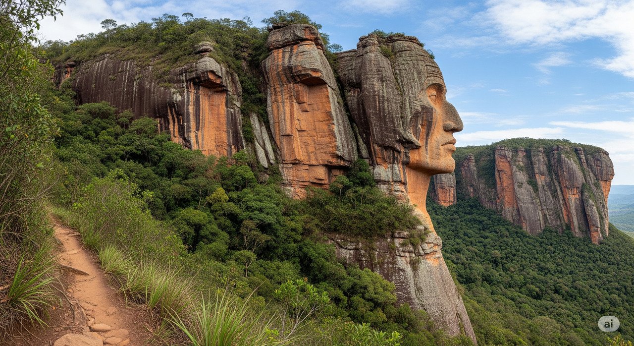Paredão Cabeça do Índio, Ipeúna na Serra do Itaqueri