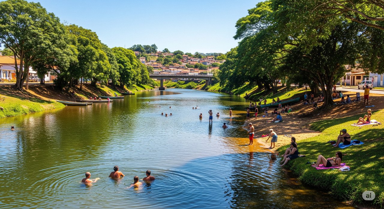 Rio Corumbataí na Serra do Itaqueri