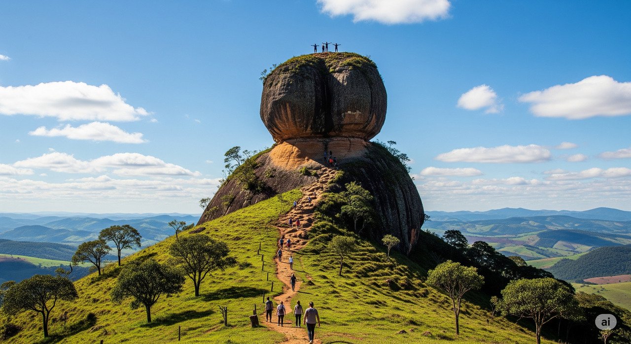 Morro do Cuscuzeiro na Serra do Itaqueri na Serra do Itaqueri